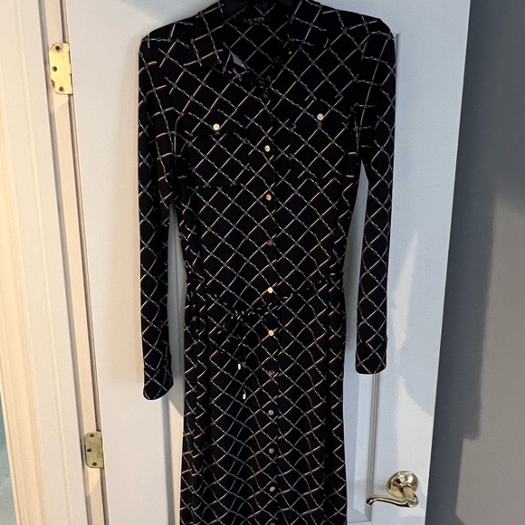 Ralph Lauren Navy Logo Shirt Dress - Picture 6 of 13
